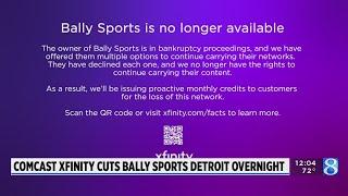 Xfinity drops Bally Sports Detroit after talks fall through