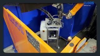 CLOOS - Combination of stud and arc welding in one robot system at Langmatz