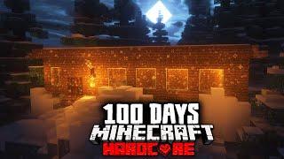 I Survived 100 Days in the Arctic in Hardcore Minecraft