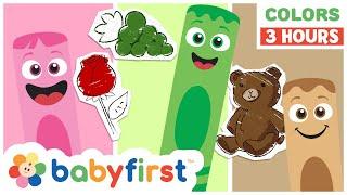 Educational Learning Video | Color Crew | 3 Hours Compilation | Songs, Colors & Magic | BabyFirst TV