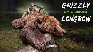 Monster Grizzly Homemade Longbow Hunt | Josh Bowmar |