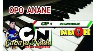 OPO ANANE - KARAOKE cover @Agus Togex ( LANGGAM , KERONCONG )