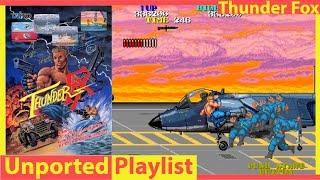 Budget Contra! Thunder Fox! Taito's Side Scrolling Run and Gun Contra Clone for Arcades!