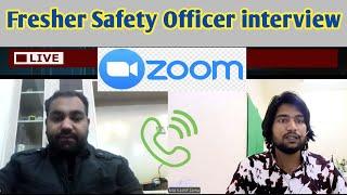 Gulf interview fresher Safety officer ! safety officer online gulf interview ! safety officer video