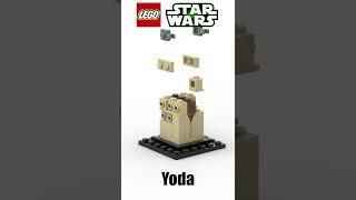 LEGO Brickheadz Star Wars Yoda Satisfying Building Animation