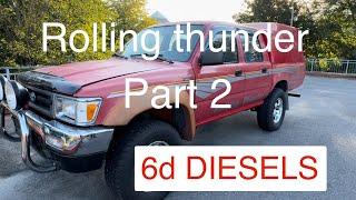 Part 2 Rolling thunder driving a Toyota Hilux 1800 miles from Norway to the Uk, will it make it ???