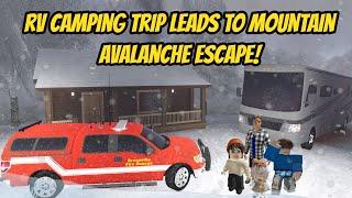 Greenville, Wisc Roblox - Realistic Family RV Mountain Camping Trip SNOW STORM Update