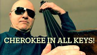 Cherokee in All Keys Bass Line Play Along Backing Track