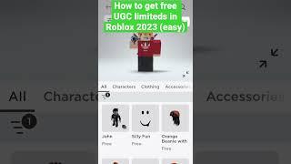 How to get Free UGC limiteds in Roblox 2023 #roblox #ugc #rap