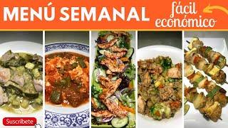 Menú semanal FÁCIL Y NUTRITIVO | Cocina de Addy