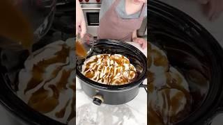 Easy peach treat in the crockpot  #recipe #easyrecipe #dessertrecipes #crockpot #peach