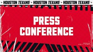 LIVE: Houston Texans Head Coach DeMeco Ryans and QB C.J. Stroud address the media