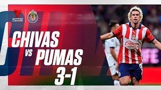 Highlights & Goles | Chivas vs Pumas 3-1 | Telemundo Deportes