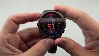 Garmin Fenix 8 47mm AMOLED Sapphire Carbon Gray DLC Titanium Unboxing