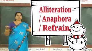 Figures of speech - Anaphora & Refrain.