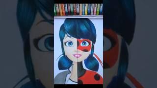Miraculous  drawing ladybug #puvi #art #drawing #miraculous #ladybugdrawing#shorts