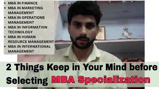 Choosing MBA Specialization in 2024 HR vs Marketing vs Finance vs Operations vs IT vs IB #sakargupta