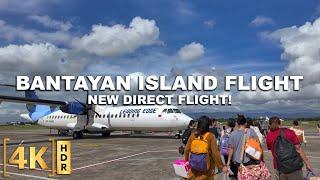 FINALLY! Trying the FIRST and Only Mactan-Cebu to BANTAYAN ISLAND Direct Flight! | Philippines