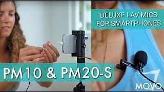 Deluxe Lavalier Mics for Smartphones | Movo PM10 & PM20-S