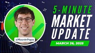 5-Minute Market Update: First Bearish BTC Signal, SOL still strong, CRO and MOVE pumping