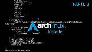 Arch Linux - P3: Instalador/Arch Install