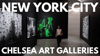 New York City: Art exhibits in Chelsea, featuring abstract art, sculpture and more...