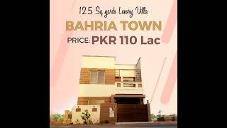 125 Sq yards Villas on easy installment | Bahria Town Karachi