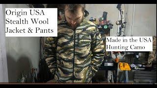 Review: Origin Stealth Wool Jacket and Pants - Made in the USA Hunting Camo Clothing