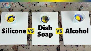 Acrylic Pour Cells: Silicone vs Dish Soap vs Alcohol - Which Cells Recipe Works the best???