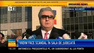 Vadim Tudor, scandal la Tribunalul Bucuresti privind excluderea sa din PRM