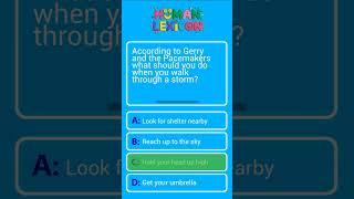 According to Gerry and the Pacemakers what should you do when you walk through a storm?
