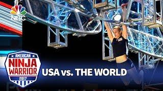 Jessie Graff’s Record-Breaking Run - American Ninja Warrior: USA vs. The World