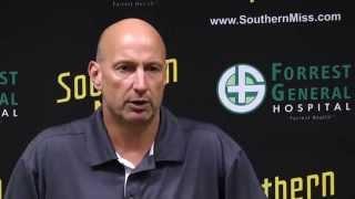 Defensive Coordinator David Duggan speaks to the media