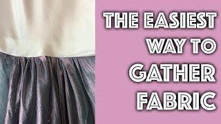 How To Gather Fabric The Easiest Way | Sew Anastasia