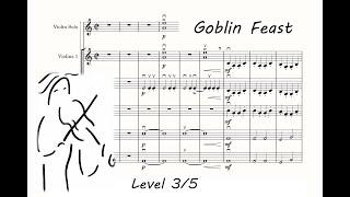 Goblin Feast. Music Score for Orchestra. Play Along. Goblin Feast Orchestra. SashaViolin.com