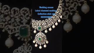 diamond necklace  wedding season exclusive collection By shri omkar jewellers somajiguda 9849918039