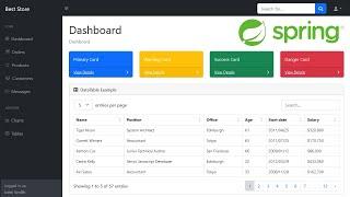 Spring Boot and Thymeleaf: Create Application Layout and Setup Admin Dashboard | Thymeleaf Layouts