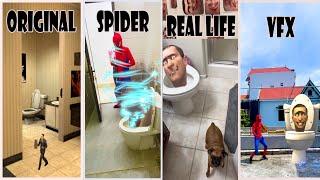 Maxmin NGW| Skibidi toilet Different Versions | Side by Side Comparison #spiderman #skibiditoilet