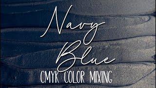 Color Theory - Navy Blue Icing