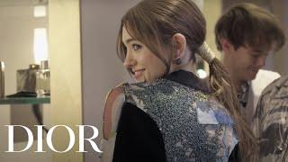 Stranger Things' Natalia Dyer getting ready for the Dior Spring-Summer 2020 show