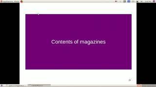 Content of magazines