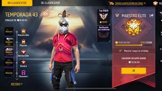 Jugando La Última Partida en Clasificatoria de la Temporada 43 Free Fire Se Acabó