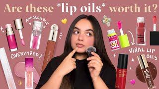 Reviewing All My Lip Oils  Best Lip Oils Available in India  Clarins, Typsy Beauty, Nyx, Etude 🫧