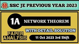 SSC JE Electrical Paper Analysis 2023 | SSC JE Exam Analysis | 11 Oct 2023 | Part 1