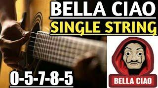 Bella Ciao Single string one String BELLA CIAO Guitar Tutorial free fire bella ciao guitar lesson