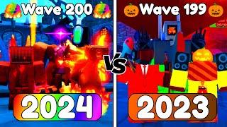 HALLOWEEN EVENT2024 vs 2023ENDLESS MODE|Toilet Tower Defense