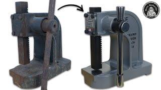 Rusty Deadlocked Arbor Press Restoration - Restoration Videos