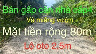 Bán gấp 3 công vườn và căn nhà cấp 4 ở huyện Giồng Riềng , Kiên Giang. Giá rẻ.