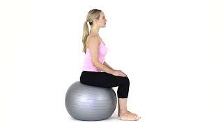 How to bounce on a Swiss ball for back pain relief