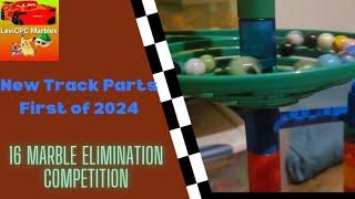 16 Marble Elimination Tournament | New Track Parts | LeviCPC Marbles